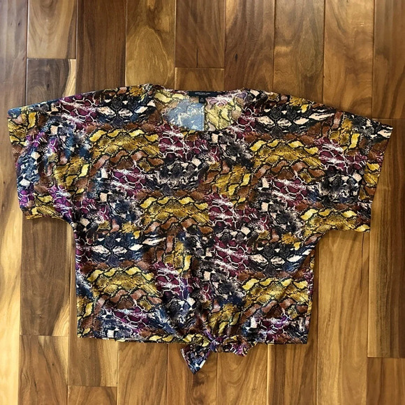 Marc New York Snakeskin Print Silky Blouse size Medium NWOT - Picture 1 of 3